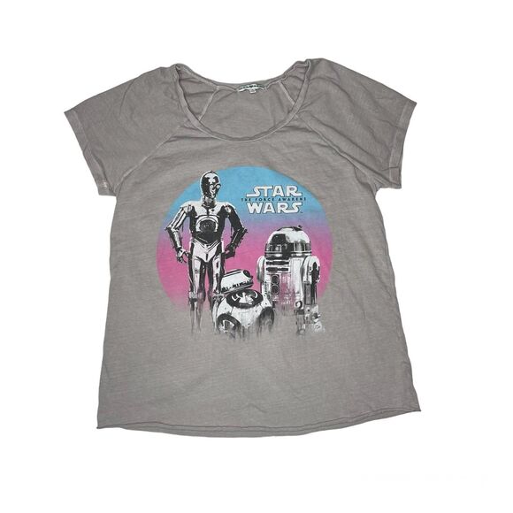 Star Wars x Junk Food Shirt Gray Short Sleeve T-Shirt Medium - Picture 1 of 4